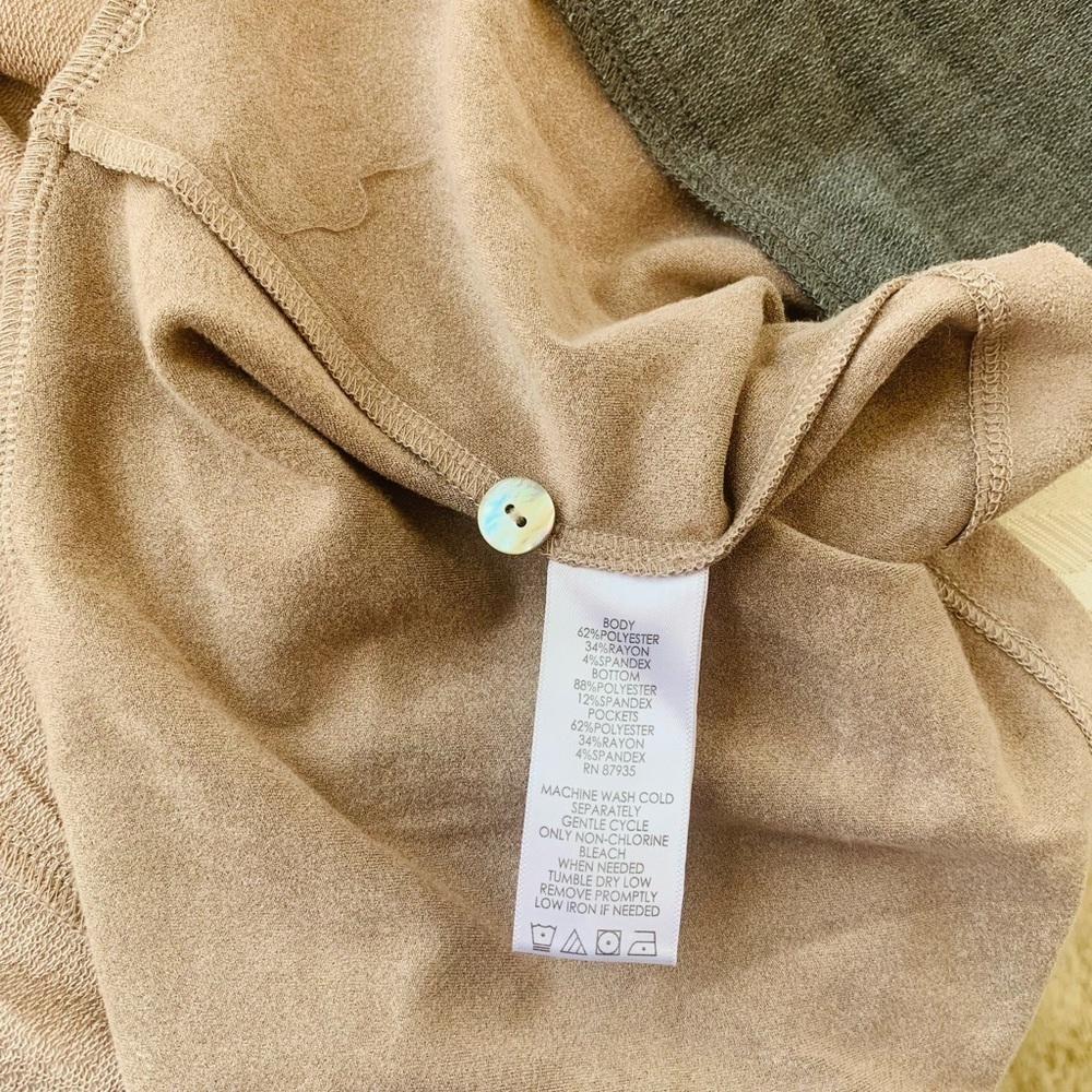 Logo by Lori Goldstein Lounge Dusty Pink Flowy Cardigan Size XXS - Picture 5 of 7